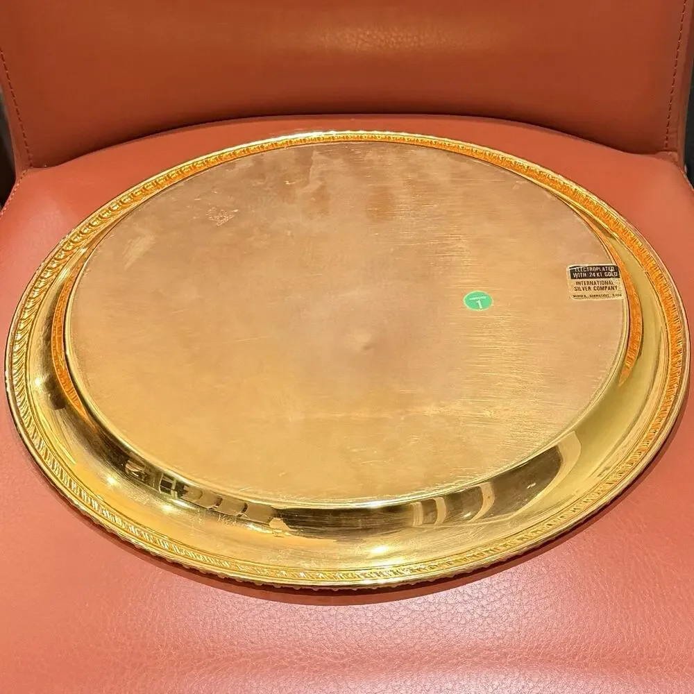 International Silver Co-24KT Gold Plated/Electroplated 12 1/4